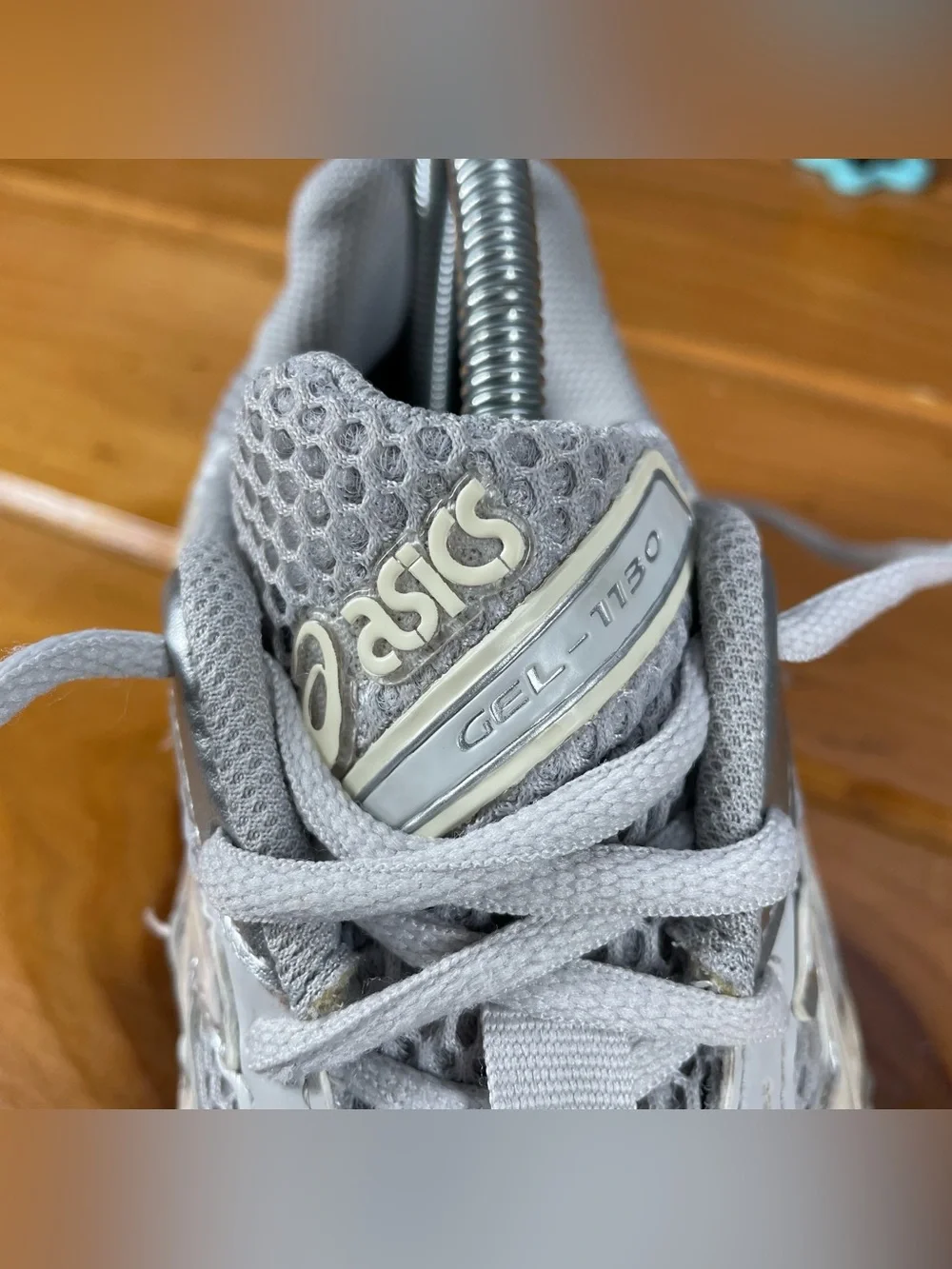 ASICS Gel-1130 Womens Size 8.5 Cloud Grey Oatmeal Running Shoes 1202A164-023 - Picture 6 of 16